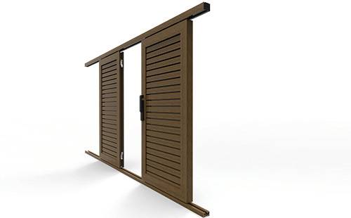 Oblon culisant montaj pe fatada cladirii sau sub grinda